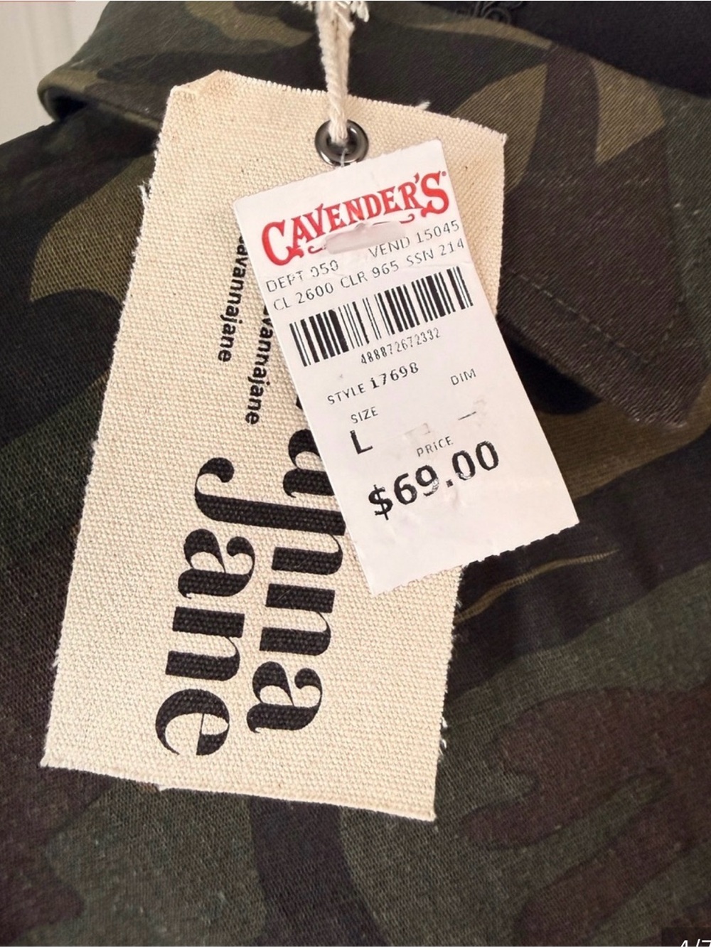 Savanna Jane Olive & Brown Camo Utility Jacket with Floral Sleeve - Picture 4 of 7